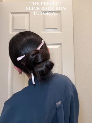 OBSESSED with this slick back bun 🎀 🧚🏼‍♀️ @Dae Hair #slickbackbuntutorial #perfectslickback #daehair #daestylingcream #perfectslickbackbun #easybuntutorial #bunhairstyle #funhairstylesfornurses #nursehairinspo #nursehairideas 