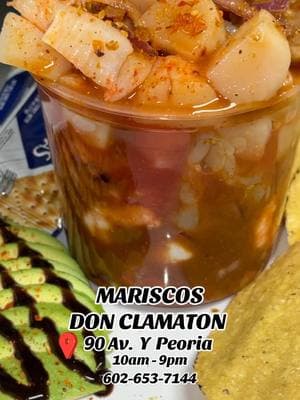 Mariscos Don Clamaton 10590 N 90th Av. Peoria,Az 85345 602-653-7144 #phoenix #peoriaaz #glendaleaz #mariscos #restaurantedemariscos #mariscosenpeoriaaz #paratii #restaurante #restaurant #foryou #fypage #phoenixaz #locosporlosmariscosphoenix #tostiaguachiles #tosticeviche #clamatopreparado #charolademariscos #tiktoktrending #fy #tiktoktrend 