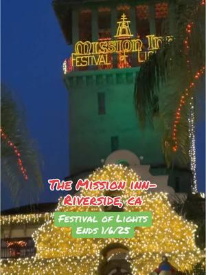 Finally found time this season to check out #festivaloflights at #themissioninn #riversideca #christmaslight #christmas #fyp ~Ends Jan 6, 2025 