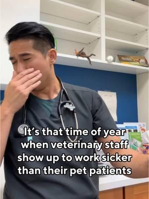 What’s the saying? “Sick as a dog”? 🤒 #sick I don’t remember the last time it was this bad, it seems like everyone got hit with the cold this winter 🤧😷 Stay safe out here everyone!! 💪Who else and their clinics got hit this year? 😭🩺 #veterinarian #veterinariansofinstagram #veterinarianlife #veterinarylife #vetlife #vetmedlife #vetmed #veterinarymedicine #vettech #vettechlife #vetclinic #vetcliniclife #veterinaryclinic #banfieldlife #animalhospital #animalhospitallife #veterinarystudent #vetstudent #vetstudentlife #Aavmp #asiandoctor #vetschool #vetschoollife #cold #flu #veterinaryschool #vettechsoftiktok #veterinariansoftiktok 