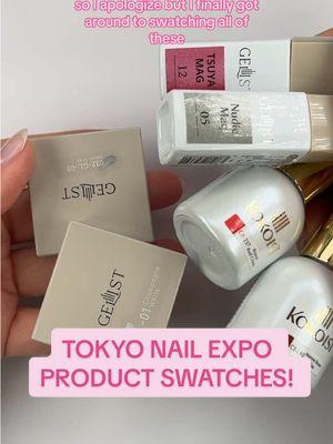 Finally trying everything I got from the Tokyo nail expo last month!!! 🫶🏼 #tokyo #tokyonailexpo #nailswatch #gelnails #japanesegel #kokoist #gellist #nailtech 