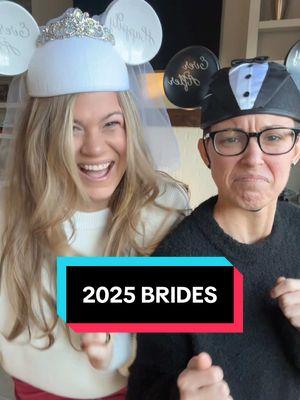 2025 brides checking innnnn!! 👰🏼‍♀️🤵🏻 #wlw #2025brides #2025bride #lesbiansoftiktok #lgbtcouples #lgbtqcouples #engagedcouple #engaged #wlwcouple #lesbiancouple #disneycouple #disneywedding #disneyproposal #mrsandmrs #bridestobe #fyp 