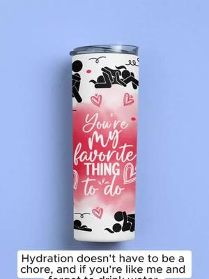 Just in time for Valentine’s Day to show your significant other what’s your favorite thing to do. This Tumbler is 20oz and insulated to keep your drink warm. #favoritethingtodo #20oztumblers #fyp 