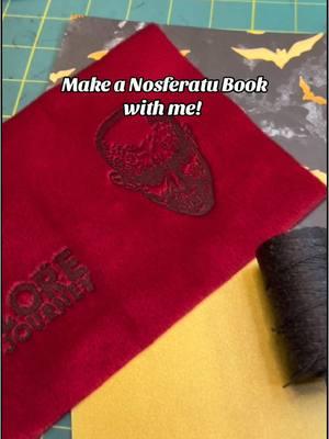 Make a Nosferatu Pocket Journal with me! #nosferatu #vampire #horror #horrormovie #monstermovie #handmadebook #pocketjournal #bookmaker #bookmaking #bookbinder #bookbindersoftiktok #craft #crafter #crafting #handmade #artsandcrafts 