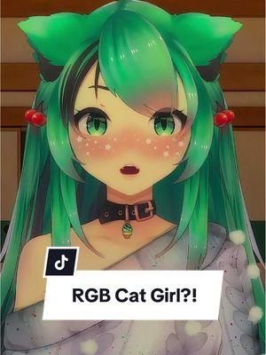 RGB Cat Girl ❤️💚💙 #mintzeymoon #rgb #blep #adorable #vtuber #vtuberclips #animefyp 