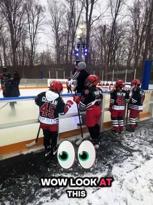 When a team goes the extra mile and brings a referee to your backyard hockey rink, you know things are about to get real. #therinkofdreams #kidsoftiktok #odrszn #kidshockey #torontotiktok #referee