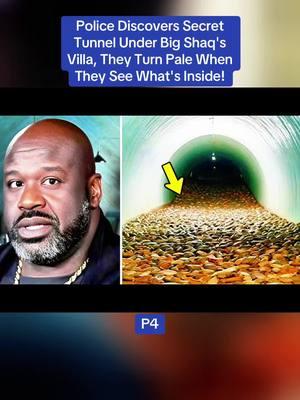 P4. Police Discovers Secret Tunnel Under Big Shaq's Villa, They Turn Pale When They See What's Inside! #bigshaq #shaquilleoneal #USA #Fyp 