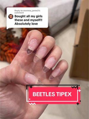 Replying to @momma_jamie3 here's them on! #beetlesgel #beetlesgelpolish #beetlestipex #gelx 