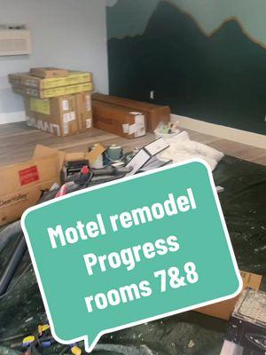 Welcome back to the #motel #remodel today we are checking the #progress on rooms 7 and 8. Just a little #update #motelremodel #motelier #moteliermegan #renovation #renovating #remodeling #renovationproject #mural #flooring #lvp #mountainmutal #hotelier #weaverville #trinitycounty #norcal #weavervilleca #northerncalifornia #49er #49ermotel #49ergoldcountryinn #goldcountry #entrepreneur #fyp #foryoupage 