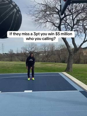 If they miss a 3pt you win $5 million who you calling? #djroberson 