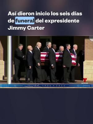 📷 El adiós público a #JimmyCarter inició este sábado en el sur de #Georgia, donde nació hace un siglo el 39° presidente de EE.UU. La familia Carter, que incluye a sus cuatro hijos y a varios nietos y bisnietos, acompañó a su patriarca en el inicio de su #funeral de Estado, que durará seis días. El féretro reposará en el Centro Presidencial Carter hasta el martes por la mañana, cuando sea trasladado a Washington D.C. para ser velado en el #Capitolio federal.