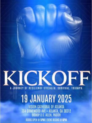 🎉 Join us for Kickoff 2025! Experience an unforgettable evening with Kevin Lemons & Higher Calling, celebrating resilience, strength, and triumph. 📅 Date: Friday, January 19, 2025 ⏰ Time: Doors open at 5 PM; Event starts at 6 PM 📍 Location: Vision Cathedral of Atlanta, 704 Ormewood Ave, Atlanta, GA 30312 This is a FREE event—no registration required. Bring your friends and family! #kevinlemonsandhighercalling #HigherCalling #tiunnalemons #kevinlemons #Gospel #GospelMusic #LiveMusic #Concert #CommunityEvent #Faith #Worship #Inspiration #FamilyFriendly #FreeEvent #AtlantaEvents #BlackPanther #Power #Praise #PraiseBreak#January #MLKWeekend