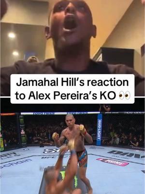 #JamahalHill couldn’t believe it 😳 #UFC #mma #ufc311 #ko #alexpereira (via sweet_dreams_hill/IG)