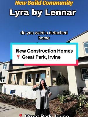 Detached homes in Irvine?! Check out Lyra by Lennar, 4-5 bedroom new builds in Great Park, Irvine 👀🏡 DM me if you are interested 📲 #newbuilds #irvine #greatpark #ochomes #ocrealestate 