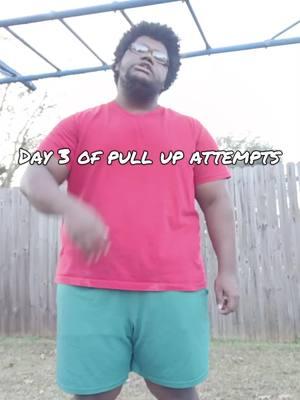 DAY 3 of trying to hit a pullup #pullup #fatloss #getfit #foryoupage #foryou #fyp