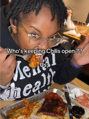 They better not take Chili’s away from us I’d def shed a tear 🥹#fyp #chilis #bigback #trippledipper #fastfood #restaurants #humor #funnytiktok #chilistripledipper 