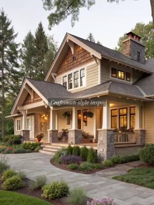 Finding the perfect Craftsman style home—where timeless charm meets modern comfort. ✨🏡 Shop my Storefront for the perfect storage solutions and home decor - link in bio! 🔗 #craftsmanhome #craftsmanstyle #dreamhome #dreamhomegoals #oldhousecharm #southerncharm #homeswithcharacter #twostoryhouse #sidinghouses #chimney 