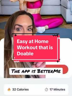 Easy workouts if you are busy and out of shape (which is me) I have actually stuck with these little programs and it’s really helped them to be short and doable! #betterme #fitnessformoms #fortyplusclub #easyworkoutathome #perimenopause #muscle 