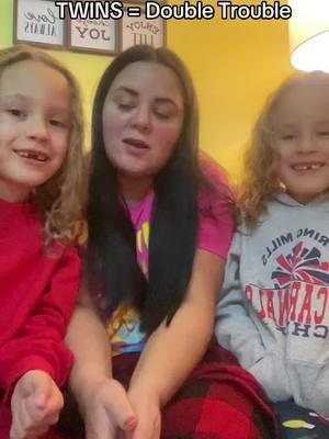 They’re actually really great kids! ❤️They laughed so hard after this! 🤣🥰  #twins #doubletrouble #problemorsolution #wholeproblem #lovethesegirls #lovethem #havingfun #fyp 