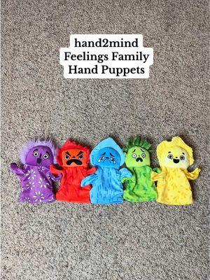 @hand2mind’s Feelings Family Hand Puppets are a great resource for identifying & talking through your little one’s big emotions! #hand2mind #hand2mindpartner #feelingsandemotions #selfregulation #toddlertoys #kidstoys #emotionaldevelopment #learningthroughplay #emotionalintelligence #handsonlearning #sensorytoys #sensorytoysforkids #fidgettoys #toddleremotions 