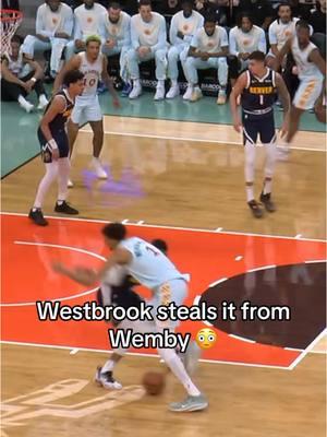 Russ getting some get back. 🔥 #NBA #bball #basketball #hoops #spurs #westbrook #wemby 