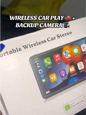 CarPlay + backup camera (movies, screen mirror & GPS) and for less than $50 ☑️ #carplay #car #carupgrade #wirelesscarplay #wirelesscarplayscreen #electronics #TikTokShop #tiktokshopjumpstartsale #hieha 