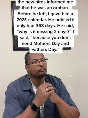 I had orientation this week. One of my new hires is an orphan. #hire #supervisor #interviews #employee #employer #orphans #funnytiktok #mothersday #FathersDay 