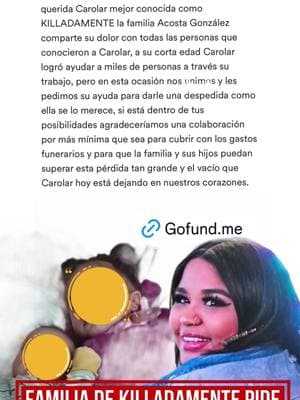 Familia de #Killadamente pide ayuda para enterrar a la influencer de origen dominicana. Su hermana compartió una cuenta se #GoFundMe que fue abierta para recaudar fondos para poder enterrarla, para sus dos bebés que quedaron huérfanos de madre y para la familia . . . #badbunny #venezuela #belinda #cristiano #republicadominicana #anuel #messi #nodal #christiannodal #colombia #dannapaola #shakira #badbunny #maluma #jenniferlopez #shakira #pique #mexico #tiktok #karolg #pesopluma #chiquis #jlo #cazzu #natanaelcano #yailinlamasviral