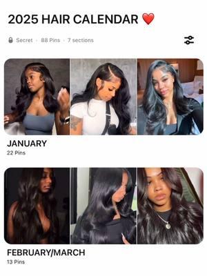 When you look good you feel good so TRUST my hair will stay done this year!  I also have a hair calendar created in my notes that goes into more detail with the styles I want.  #blackgirlhairstyles #haircalendar #blackgirlhair #hairinspo #hairtok 