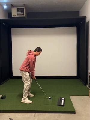 It’s getting close! The screen finally came! Hopefully we will be indoor golfing soon! #golfsimulator #golf #DIY #ladygolfer