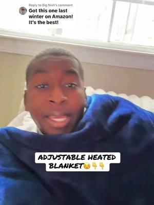 Replying to @Big Nish CLICK THAT FOLLOW BUTTON!!! #warm #cozy #blanket #winter #winterblanket #heatedblanket #soft 