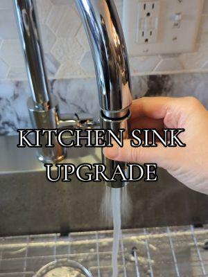 Our old faucet was awful. Leaked so bad, I can't imagine how much money we will save now! 🫣 #kitchenupgrade #faucet #kitchenfaucet #kitchenmakeover 