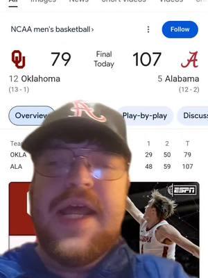 #greenscreen Alabama get first SEC win of the basketball season #collegebasketball #ncaabasketball #basketballtiktok #basketballseason #secbasketball #alabama #crimsontide #oklahoma #sooners #confrenceplay #HuluChippendalesDance #KAYKissCountdown #GamingOnTikTok 