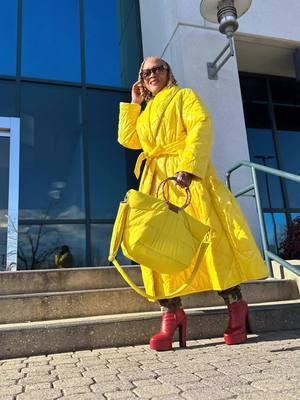 I don’t care how old it is, if I love it I’m wearing it over and over. Be bold, be you and have fun with your style by adding pop of color this winter 💛🧡 Coat and boots (Milan, Italy 2022) Bag (Madrid, Spain 2024) Sunnies (YSL @nordstromrack) Yellow top (@hm very old) Belt (Gucci) Lip @thelipbar Brickhouse @Fly Hip Ageless @Black Girl Street Styles #blackwomenontiktok #midsizefashion #womenover50ontiktok #over50andfabulous #washingtondc #flyageless #fashionbombdaily #dcblogger #dcbloggerstyle 