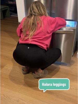 I love these leggings way more than my $100 leggings.  #leggings #halara #halarasocinched #tummycontrolleggingss #womenspants #leggingsoutfit 