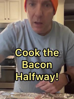 Cook the bacon halfway!  #bacon #bbq #barbecue #grilleveryday #shlater 