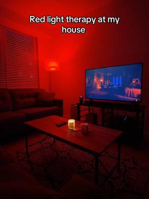 My house is such a vibe #redlight #redlighttherapy #redlights 