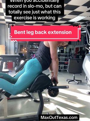 Accidental SLO-Mo shows how hard this Bent Leg Back Extension works the glutes & hamstrings #fyp #workout #maxouttexas #lifting #glutes #hamstrings #gym #fitness #GymLife 