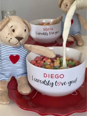 ❤️Valentine’s Day Breakfast for Kids! ❤️ Make your little ones feel extra special with this sweet and simple Valentine’s Day breakfast idea! 🥣💕 A cute table setup with personalized cereal bowls, heart-shaped cereal, and all the love. 🥰 Perfect way to start the day full of smiles and sweetness! Personalized bowls @Personalization Mall  Teddy bears @IKEA Cereal @ALDI USA  #personalizedmall #aldifinds #ikeafinds #ValentinesDay #valentinesdayBreakfastIdeas #KidsValentine #ValentinesTable