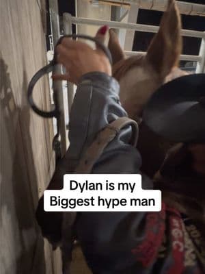 @Dylan Blankenship is my biggest hype man #barrelracing #barrelracer #barrelrace #bluejeans #hypeman #dylanandsydney #trending #fyp 