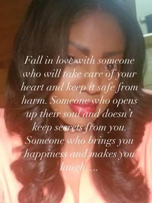 Fall in love with someone who will take care of your heart and keep it safe from harm. Someone who opens up their soul and doesn’t keep secrets from you. Someone who brings you happiness and makes you laugh. #iamdrros #myblackisbeautiful #SpiritAndSisterhood #traumatotriumph #traumahealing #healingoutloud 