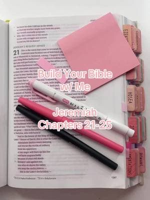 Build Your Bible w/ Me | Jeremiah Chapters 21-25 | #Bible #Biblesupplies #Christian #BibleOrganization #BibleStudy #BuildYourBible #Jeremiah 