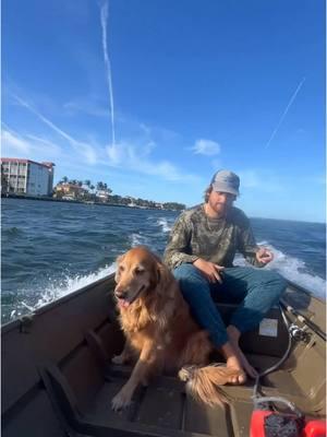 She’s a beach girly🥜 #girly #goldenretriever #boatdog 