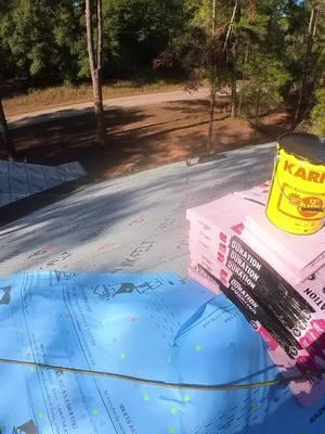 Fresh year, fresh roof, fresh can of tar! #roofing #working #roofer #florida #work #construction #building #worker #roofers #tools #job #solo #roof #jobsite #pov #DIY 