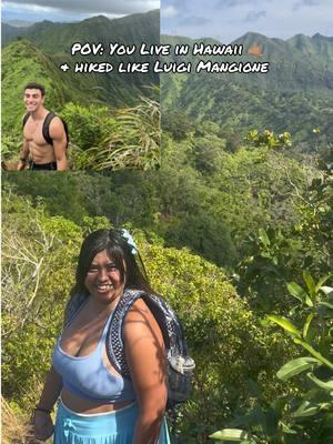 #luigimangione made us a hike pass the #endofthetrail to get close to the #view of his iconic #hikingpic in #hawaii⛰️🤙🏽 #adventureswithsun #hike #waahilaridge #hikehawaii #hawaiigirl #oahu #criminalbritneyspears #criminal #pov ic:  @jakedaniel_t 