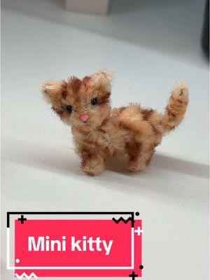 Have you seen anything cuter made these little cats out of pipe cleaners ♥️♥️♥️##Miniature##Cats##CatsTikTok##PipeCleaners##TinyCat##DwarfCat##Adorable##ForYouPage##CatLover