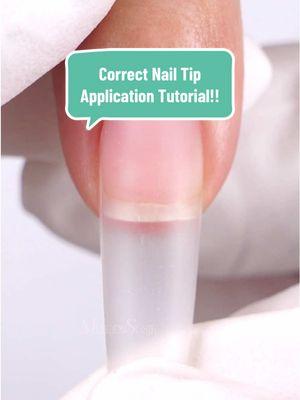 Correct Nail Tip Application Tutorial!!Choosing the nail tips and prepping them properly is important.  Follow us for more tutorials! #newyearnewaura #MelodySusie #melodysusienails #nailinspiration #nailtech #nailperfection #nailhacks #nailartlover #manicureideas #nails #nail #beginnernailtech #efilebit #nailprep #naildrill #naildrillbit #nailtips #nailtutorial 