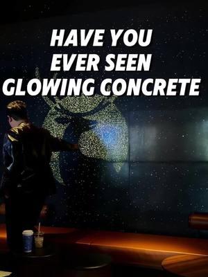 Have you ever seen glowing concrete#DIY #glowingconcrete #design #construction #newmaterial 