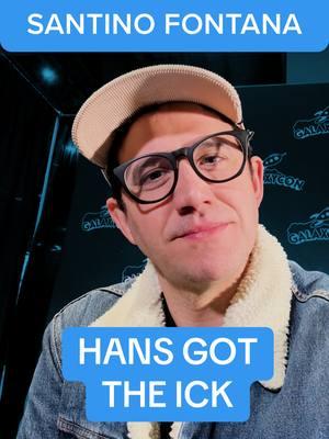 it was at this moment that Hans got the ick for Anna #disney #frozen #santinofontana #hans #galaxycon #ick