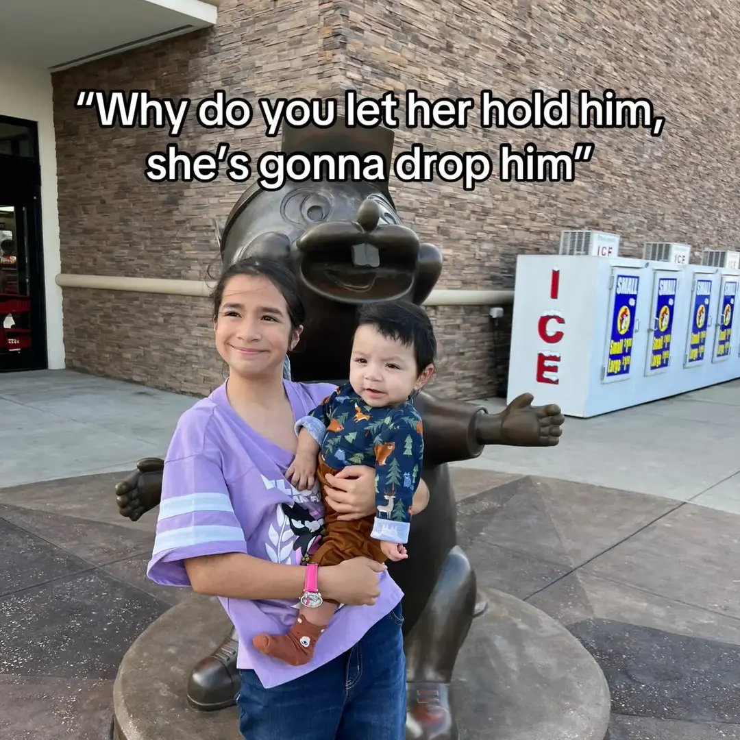 So if you see my daughter holding my son in public, sometimes struggling to carry him… it’s because she doesn’t want to let him go. I tell her “GIVE HIM TO ME” she says “no I got him”. Whether she’s pushing him in his stroller, carrying his car seat or just holding him in her arms. Trust me when I say, I know for a fact she won’t drop him. She was never a church girl or never knew anything about our lord, god, Jesus Christ or anything about the Bible. Till my son. It was “mom let’s go to church & pray for Elijah to come home, mom let’s go throw a coin at the wheel at church & make a wish that Elijah comes home, let’s go light a candle”. That’s her brother & she loves him so much. She calls him her “goo goo baby” that’s her other half. 🥹❤️ Yes I get scared too. I always have dreams that if I feed him to much he’ll bloat & his intestines will start failing again. I wake up in the middle of the night to check him. It’s a scary feeling. If you don’t know then don’t judge before knowing the facts. Sometimes you see kids carrying their smaller siblings in public & probably think “dam that mom needs to carry her own baby & not let the kids do it” there’s time where I see that & the kids look miserable. But not Kylie she’s all smiles & is proud to show off her brother. #fyp #brothersister #shortgutsyndrome #shortbowelsyndrome #nicubaby #nicumom #nicusister 